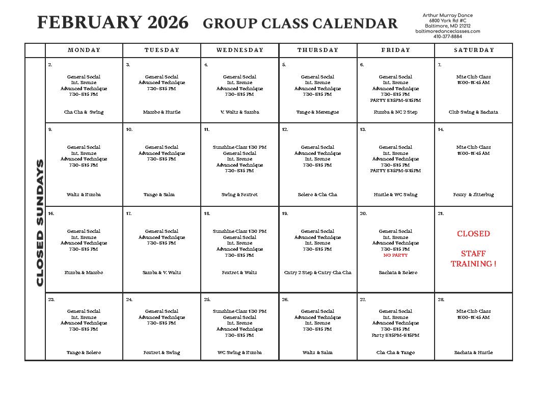 February 2026 CALENDAR